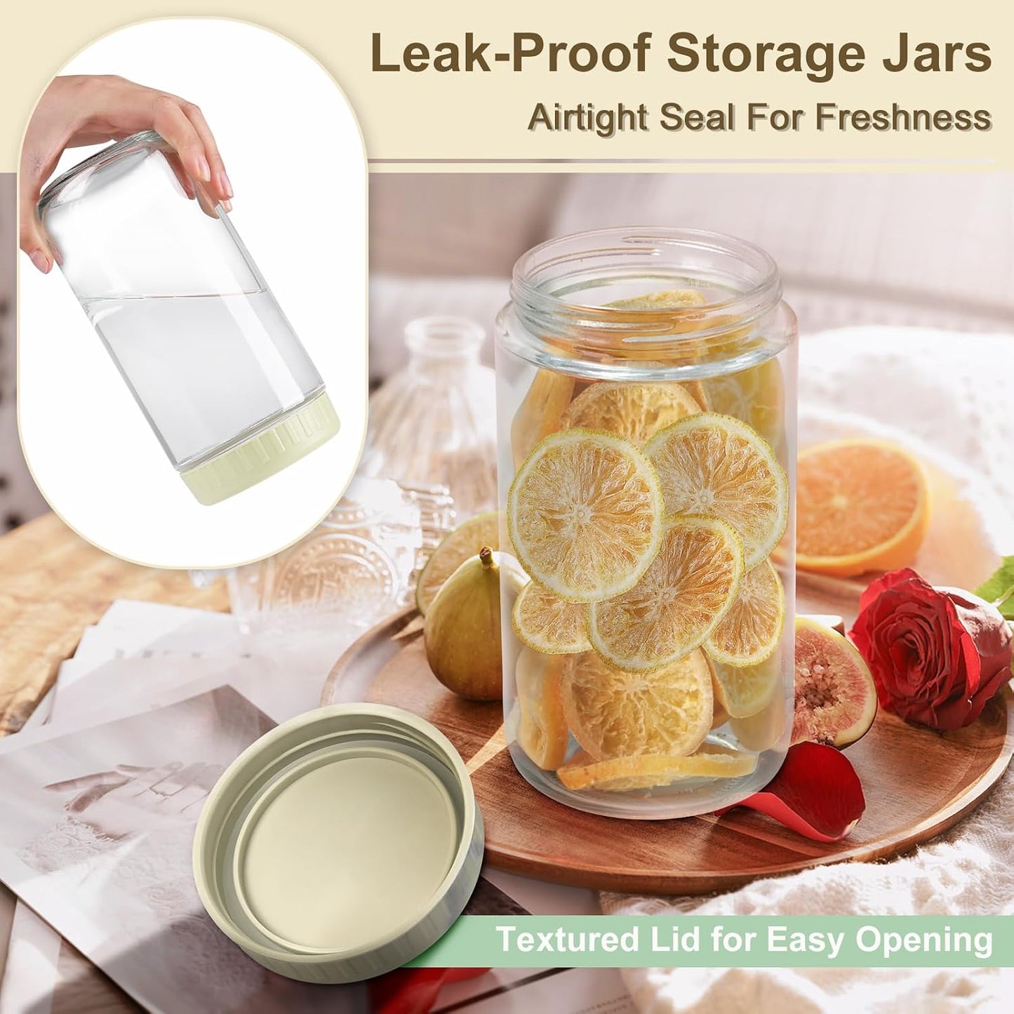 Overnight Oats Containers with Lids, 10oz Wide Mouth Mason Jars with Lids, 9 Pack Glass Jars with Airtight lid for Chia Pudding Yogurt Salad, Meal Prer Oatmeal Jars, Pink