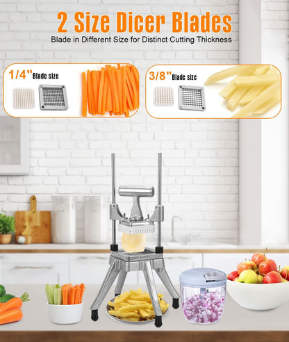 Commercial Tomato Slicer & Vegetable Chopper 1/4inch Food Slicer