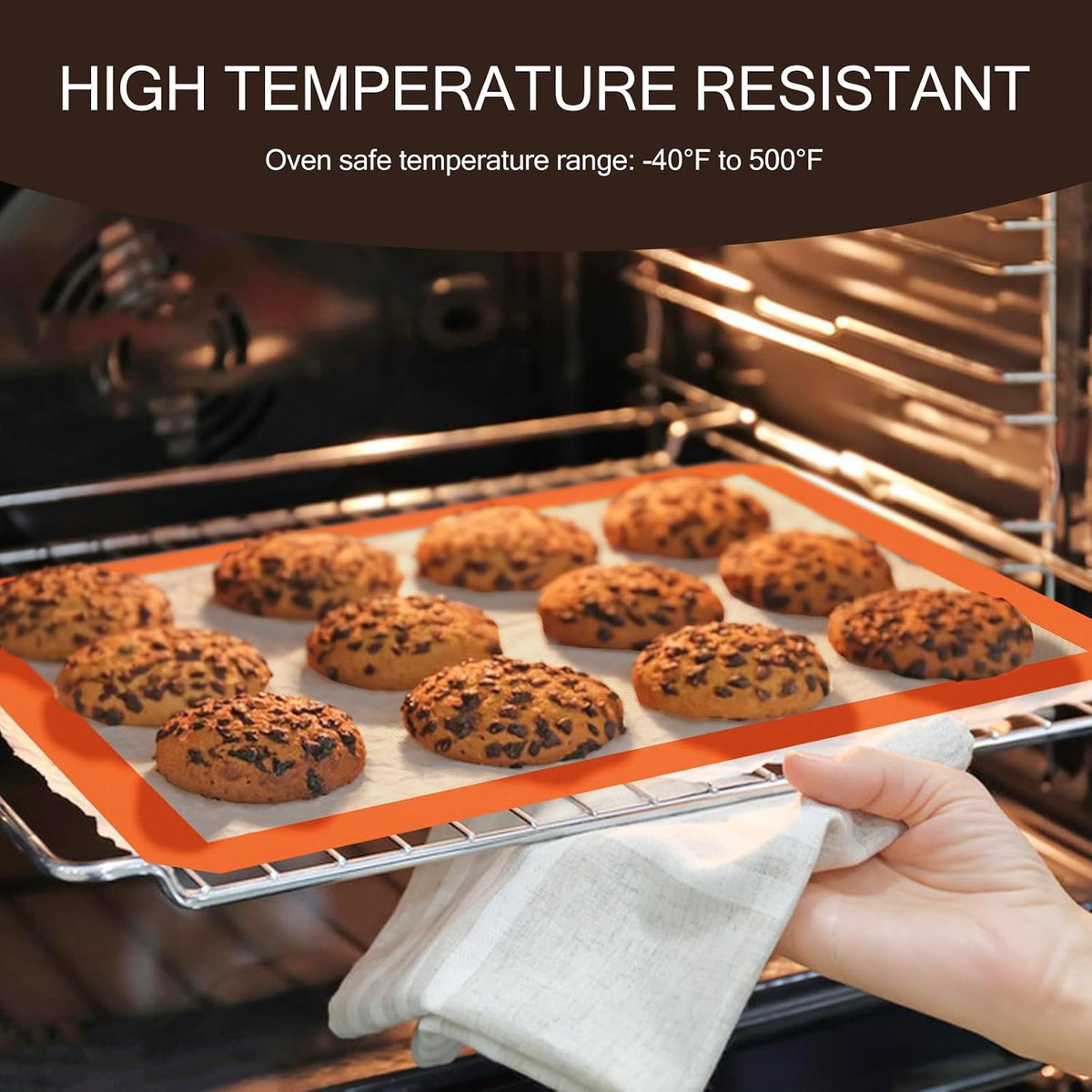 Koolstuffs Silicone Baking Mat, Nonstick and Reusable, 3 Pack