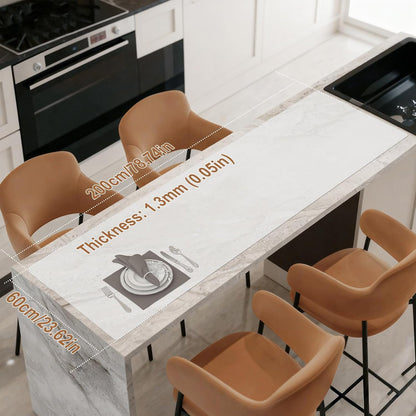 Gartful 78.7 x 15.7 inch Extra Large Silicone Mat for Kitchen, Non Slip Countertop Protector Heat-Resistant Multipurpose Pad for Dinner Table, Coffee Bar, Black