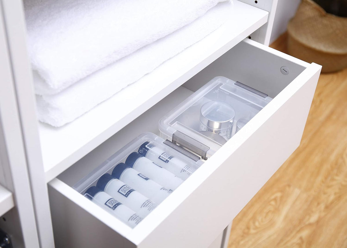 Citylife 6Packs 7.8Qt Plastic Storage Bins with Lids, Clear Organizer | Stackable totes Containers for Craft Supplies, Documents,Garage,Toys,Office and Classroom