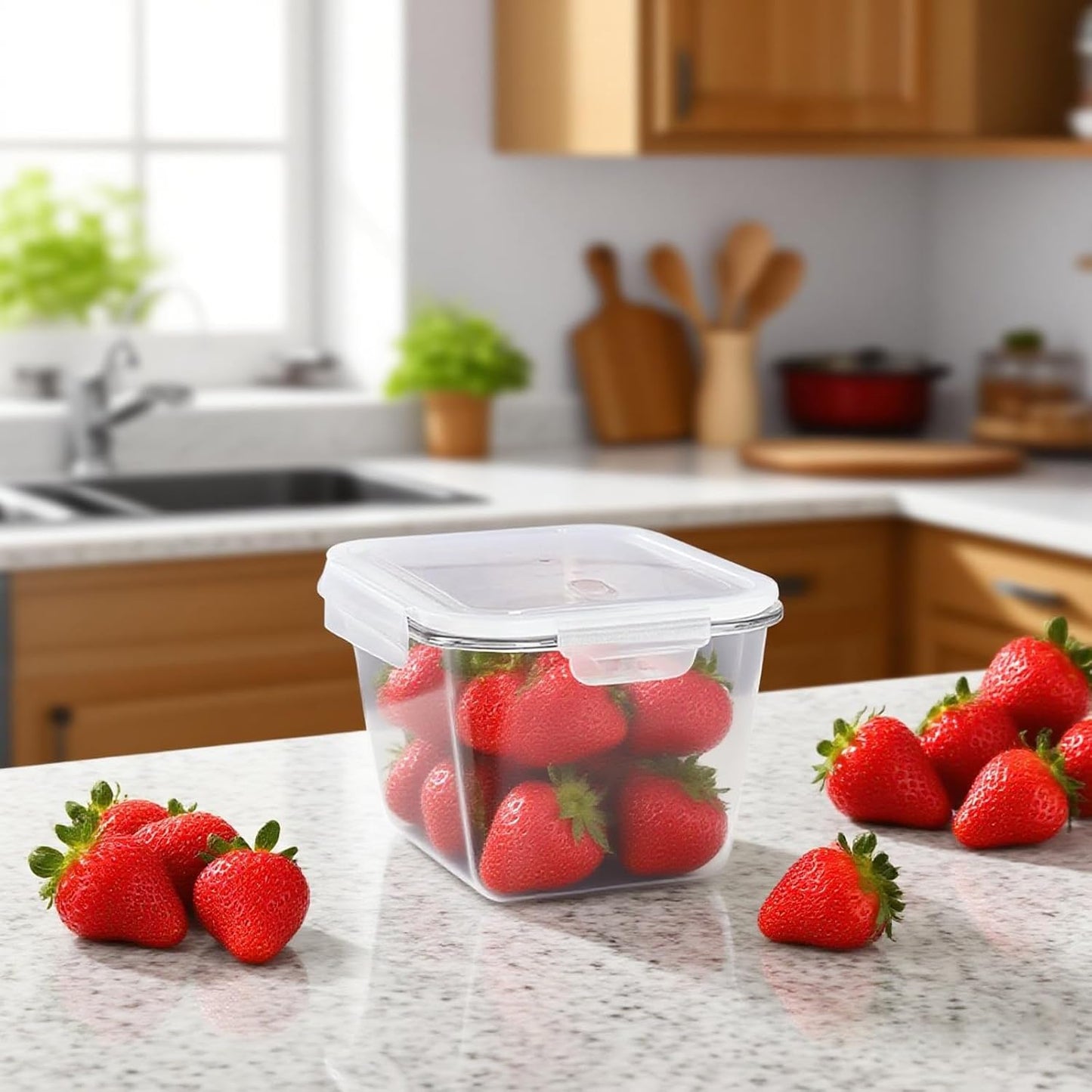 88Oz 2-Piece Large Glass Food Storage Containers - Family Size Set with Locking Lids, BPA-Free & Leak-Proof - Microwave & Oven Safe for Baking, Meal Prep & Leftovers