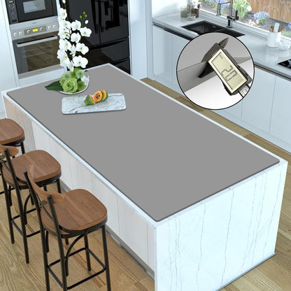Silicone Mats for Kitchen Counter, 47.3"x23.6"x0.08" Largest Heat Resistant Mat Kitchen Island Waterproof 2MM Thick Countertop Protector Mat Nons-slip Extra Large Counter Mat (Black)