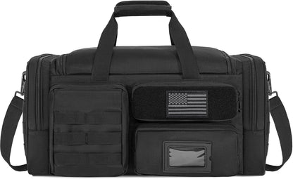 Tactical Pistol Range Bag, Gun Range Bag for Handguns, Shooting Duffle Range Pistol Bag with 6X Magazine Slots, Extra Pockets for Ammo and Essentials