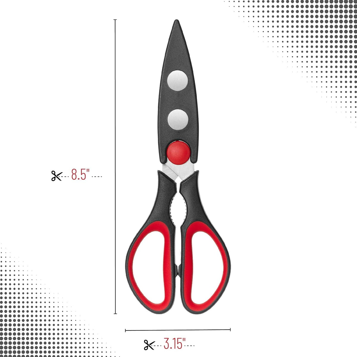 Mr. Pen- All Purpose Kitchen Shears with Protective Sheath, 8 Inch