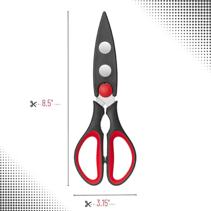 Mr. Pen- All Purpose Kitchen Shears with Protective Sheath, 8 Inch