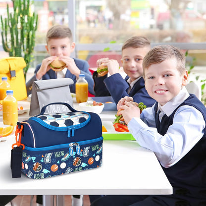 RLGPBON Lunch Bag Kids,Boys Lunch Box,Space Lunch Bag Toddler Teen Boys,School Daycare Cute Travel bags