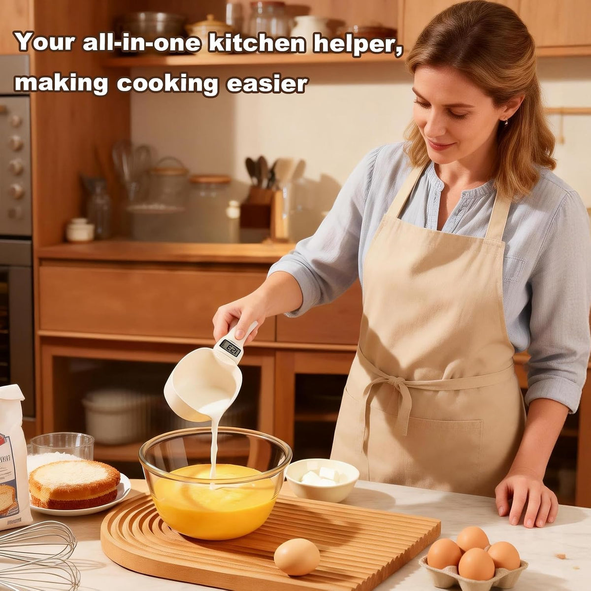 Digital Measuring Spoon, 800g/0.1g Precision Handheld Scale Scoop