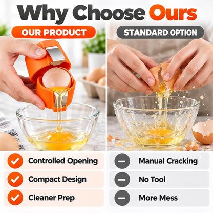 Egg Peeler Portable Tool for Hard Boiled Prep with Crack and Peel Design