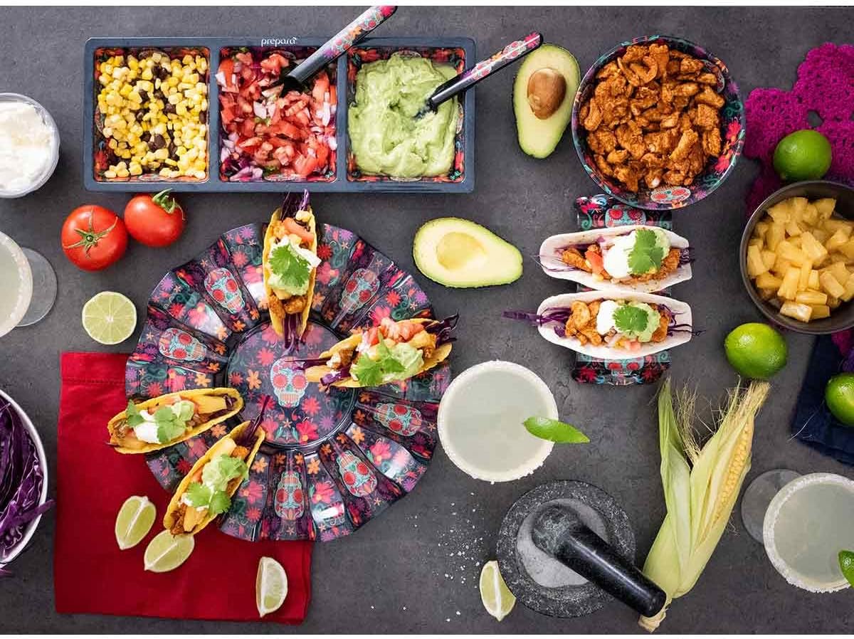 Prepara Talavera Taco Carousel, Red