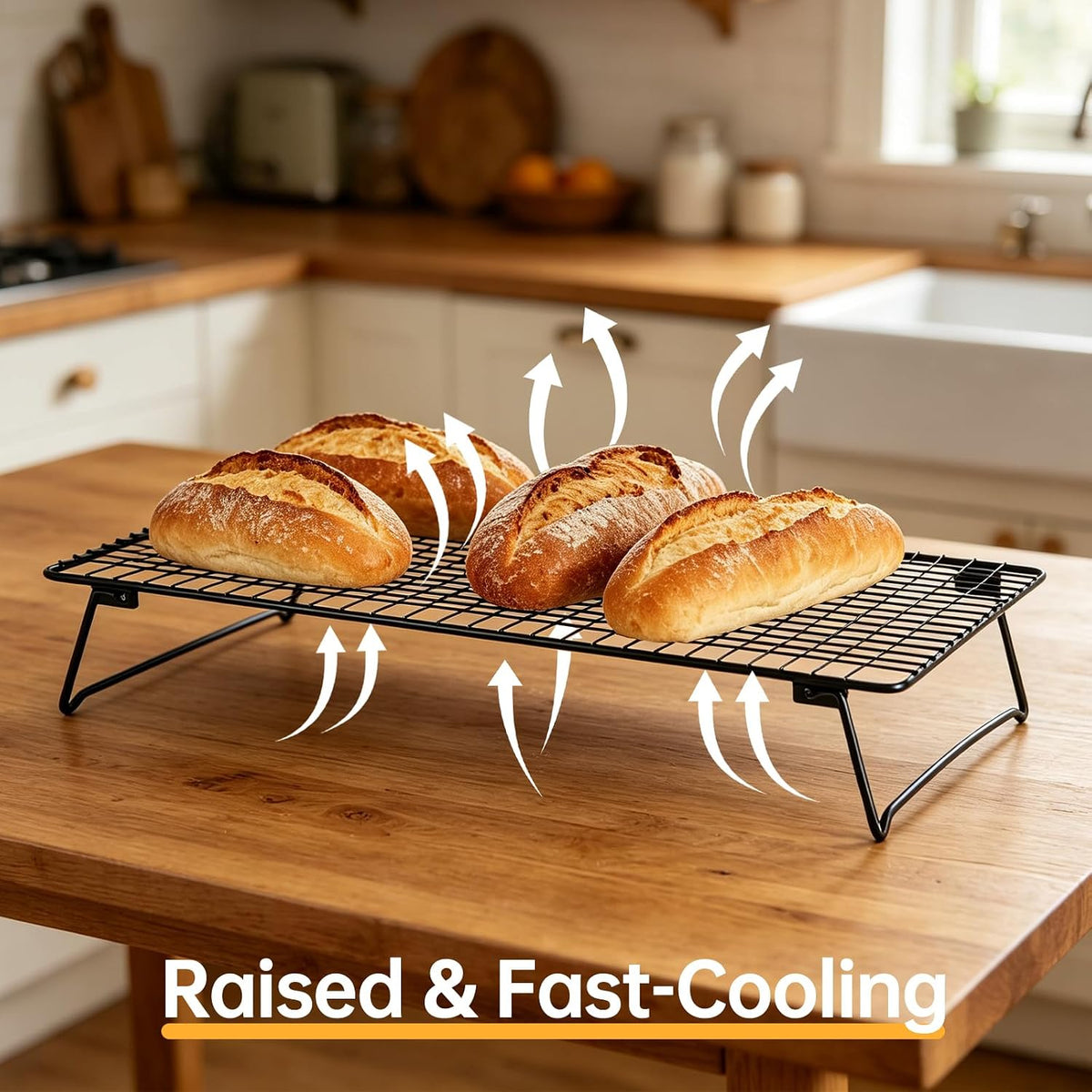 Cooling Racks for Cooking and Baking, Bread Cooling Rack Sourdough, 2PCS