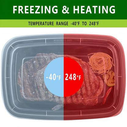 [20 value pack single one compartment 12oz MINI Meal Prep Food Storage Containers - BPA Free Reusable Lunch bento Box with Lids - Spill proof, Microwave, Dishwasher and Freezer Safe