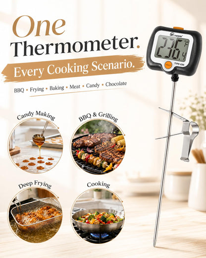 Oven Thermometer 2.75-Inch Dual Scale, 50-300°C/100-600°F, NSF 2‑Pack