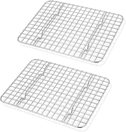 TeamFar Cooling Rack, 8.75”x6.25” Stainless Steel Baking Grid Wire Rack