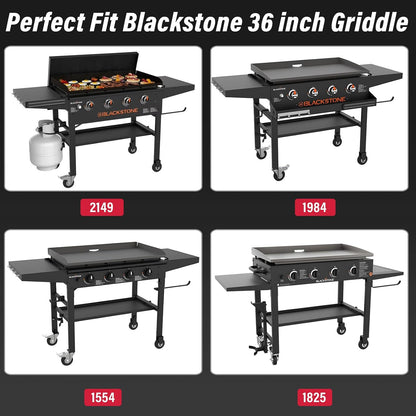 Upgraded Grill Table for Weber Kettle 22"/18"/26", Master Touch 22", Smokey Mountain, Recteq Pellet Grill RT-B380, Prep Station with Cutting Board, Basin, 4 Hooks, Shelf for Weber Kettle Accessories