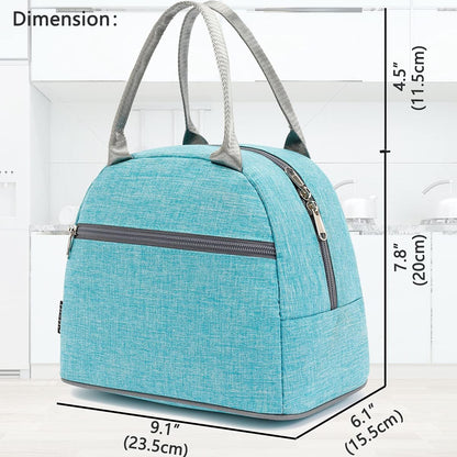 FlowFly Insulated Lunch Cooler Bag - Tote Bag Organizer for Women/Men, Black - Colors A