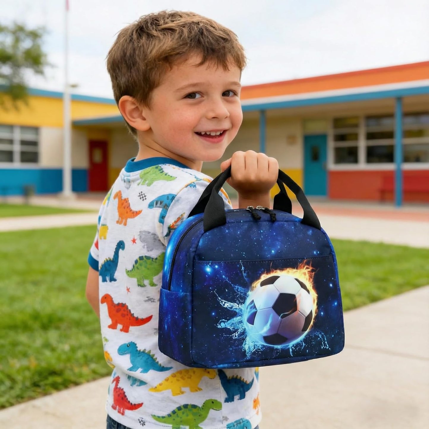 CAMTOP kids lunch bag Cute Insulated lunch box for Boys & Girls Leakproof loncheras for school