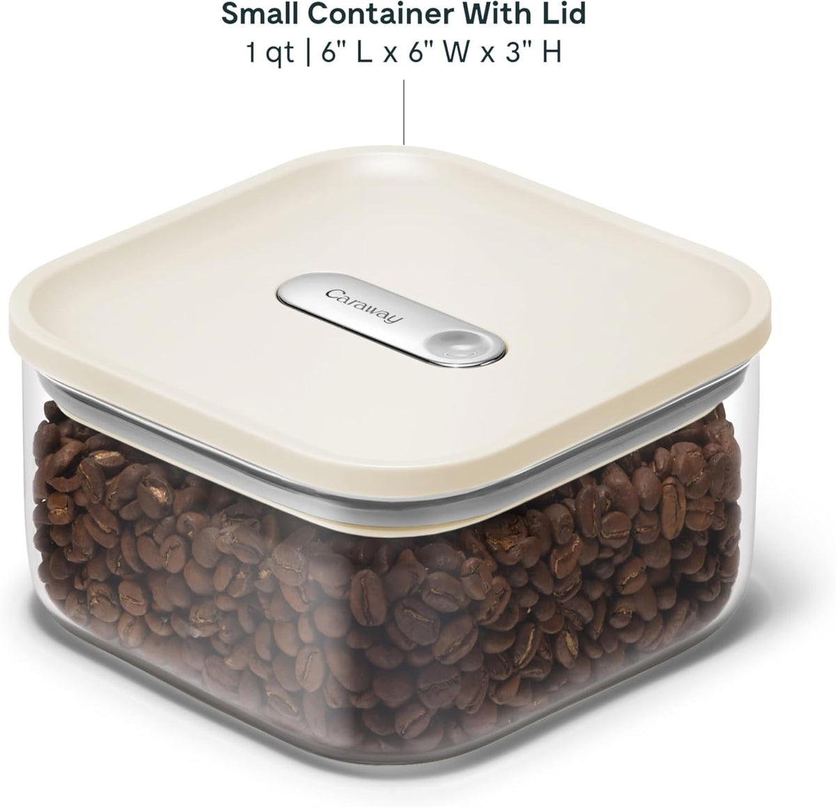 Caraway 4qt Glass Airtight Food Storage Container with Lid – Non-Toxic, BPA-Free Kitchen Storage Container – Stackable, Space-Saving Airtight Container for Dry Goods and More - Mist