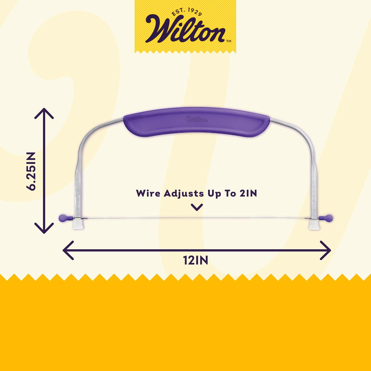 Wilton Adjustable Cake Leveler, Even Layers, 12 x 6.25 Inch