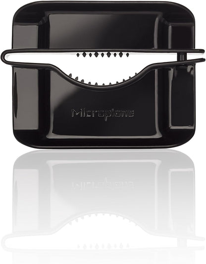 Microplane Adjustable Mandoline Slicer with V-Blade and Julienne Stainless Steel Blades, Handheld Mandoline for Potatoes, Carrots and Other Vegetables
