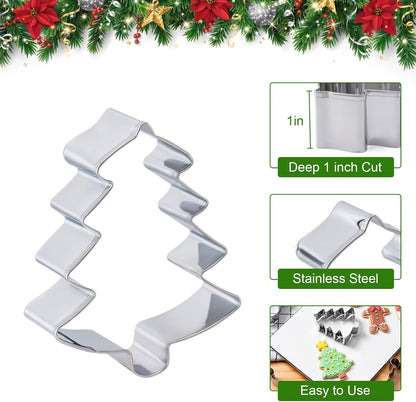 Husfunov Biscuit Cutter Set, Round Cookie Cutters with Handle