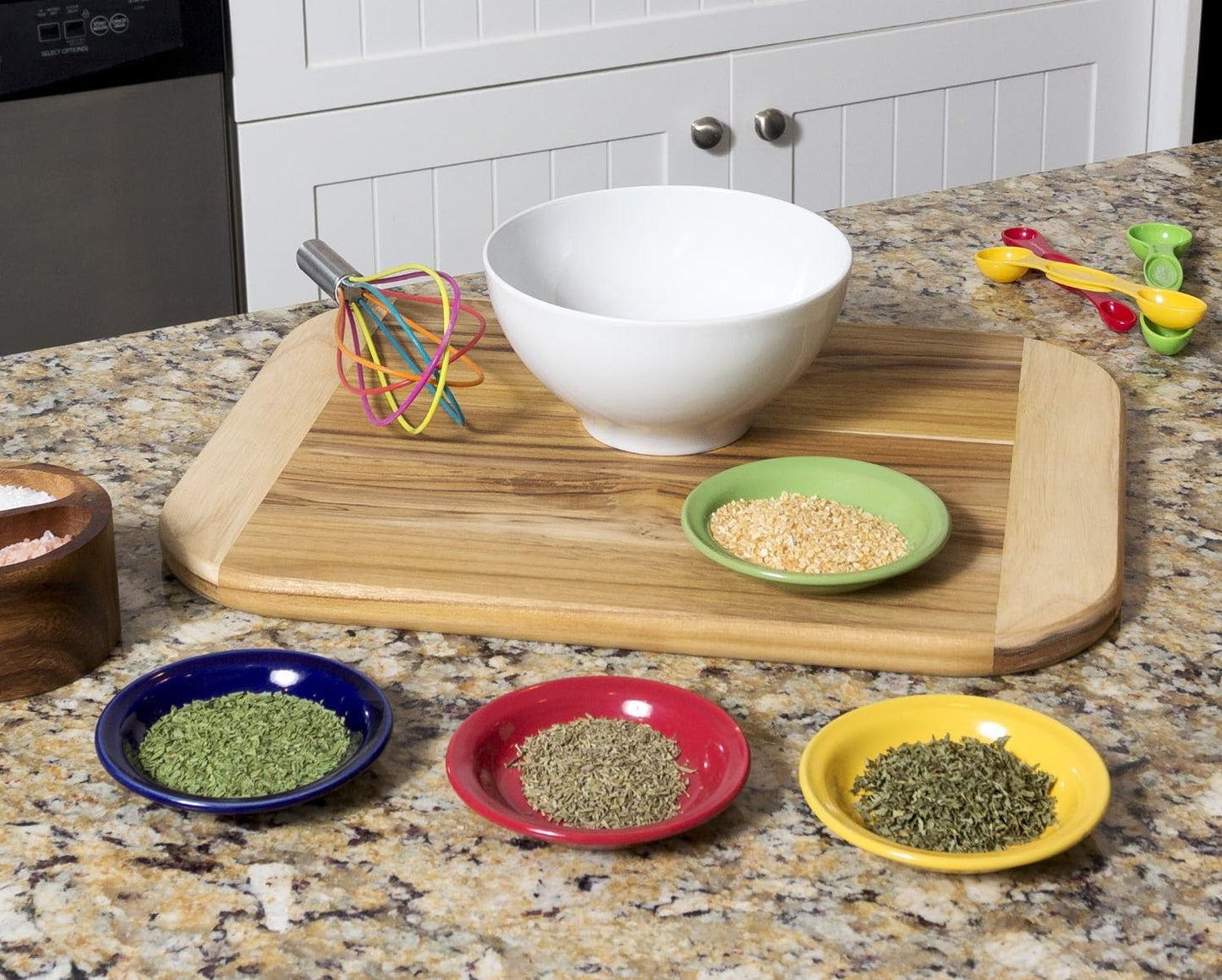 Lipper International Bamboo Wood Two-Tone Kitchen Cutting and Serving Board, Small, 7 3/4" x 6" x 1/4", Set of 2
