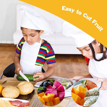 Knives for Kids, 6-Piece Kitchen Cooking and Baking Knife Set, Children's Knives for Real Cooking, BPA-Free Kids' Toddler Tool