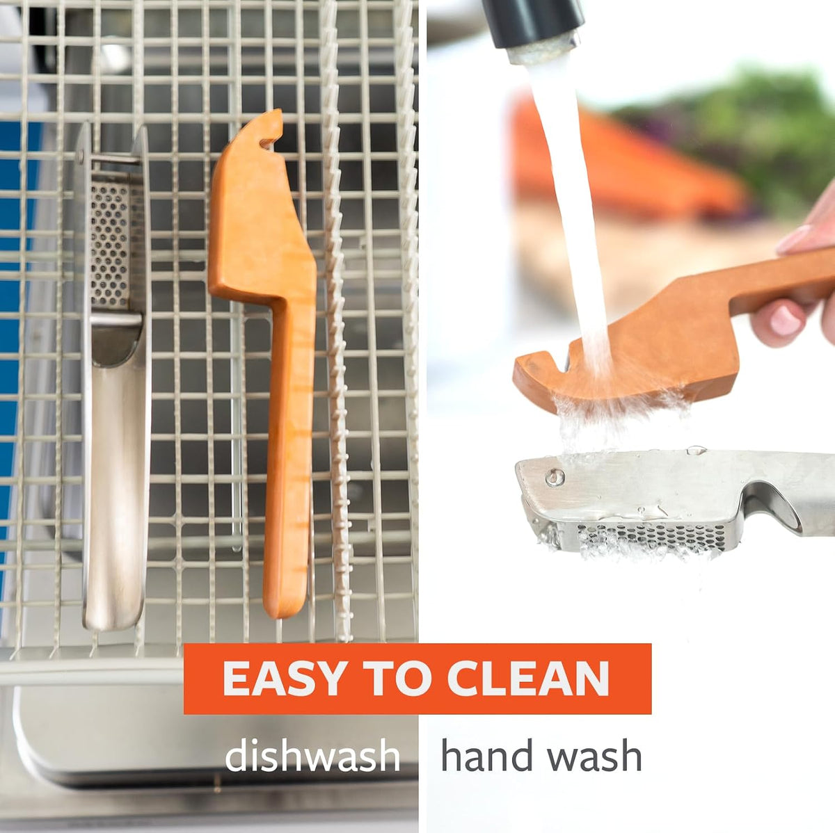 Full Circle No Mess Garlic Press, Dishwasher safe