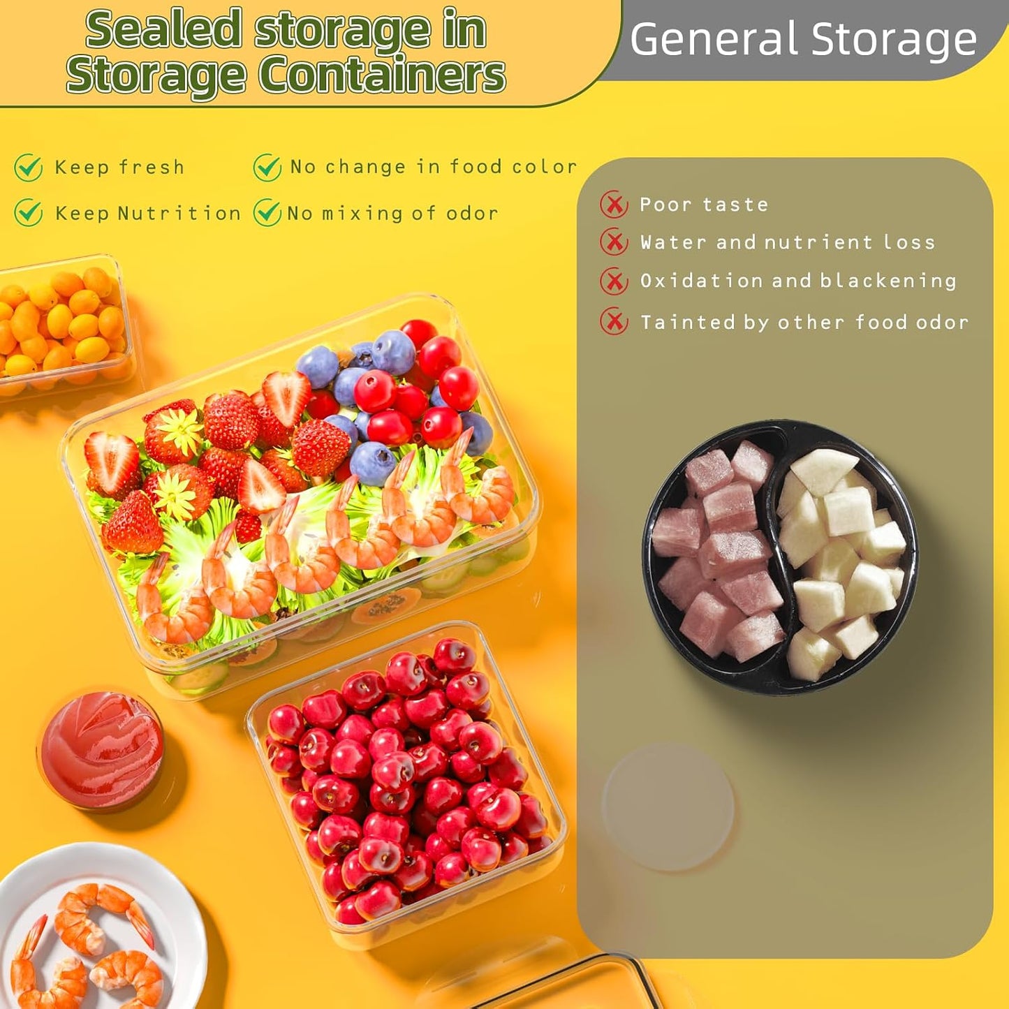 62 PCS Large Food Storage Containers with Lids Airtight (31 Lids &31 Containers) - Leakproof Meal-Prep Containers for Kitchen Storage Reusable Plastic Microwave/Dishwasher Safe with Labels & Pen