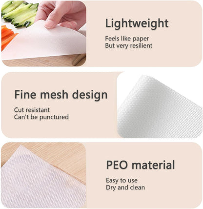 Kitchen Cutting Mats - Non-Slip Cutting Board Mats, Bpa frree Cutting Mat Sheets | Waterproof Kitchen Cutting Mats Large Sheets, Disposablee Cutting Board Mat for Outdoor Kitchen Camping Bbq Travel