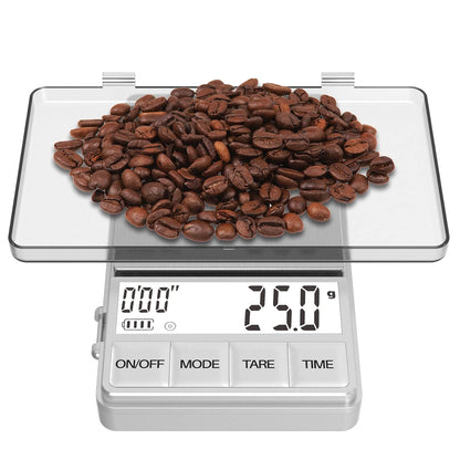 WEIGHTMAN Espresso Scale with Timer 1000g x 0.1g, Small Thin Coffee Scale