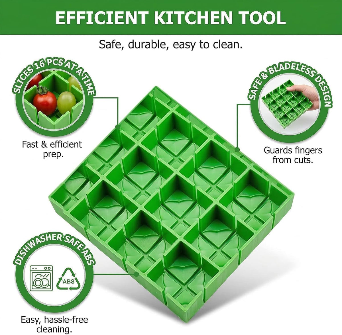16-Piece Fruit Slicer for Grapes & Cherry Tomatoes