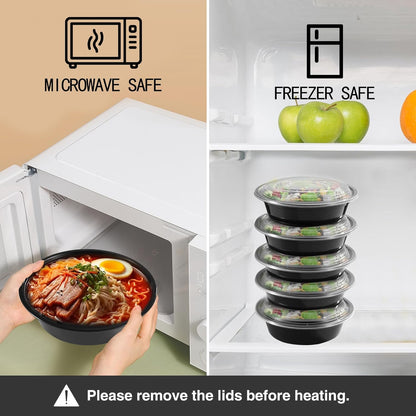 50 Pack (100-Piece) 28oz Meal Prep Containers, 50 Pack (100-Piece) Rectangle,BPA-Free, Food Safe & Leakproof Reusable Plastic Food Storage – Microwave Safe, Stackable Takeout Boxes