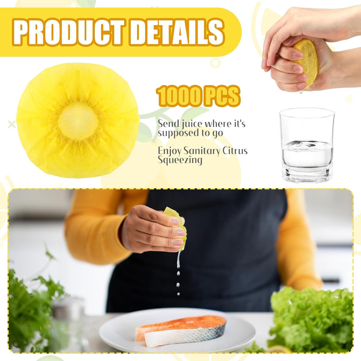 Lemon Cover for Squeezing, Lemon Seed Free Mesh Nets