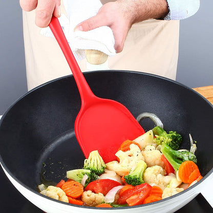 Silicone Wok Spatula, Non-Stick Heat Resistant Flexible Baking Spatula