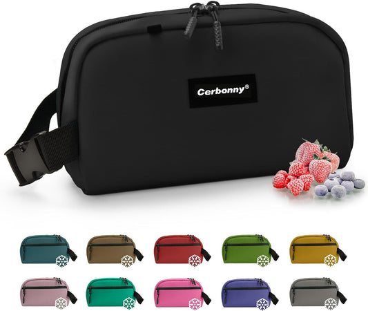 Cerbonny Freezable Cooler Bag for Work/School Travel - Mini Insulated Bag Fit For Yogurt