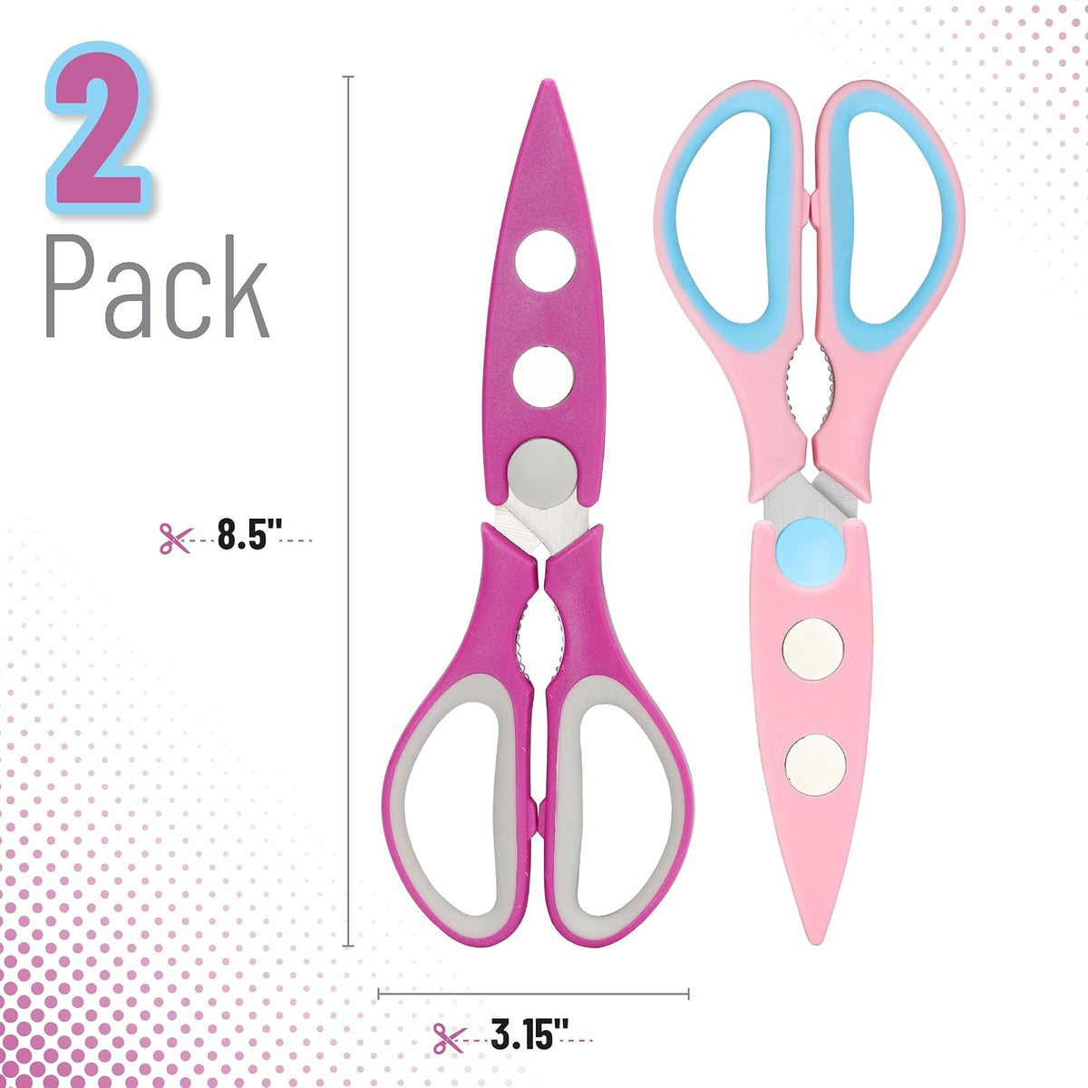 Mr. Pen- All Purpose Kitchen Shears with Protective Sheath, 8 Inch
