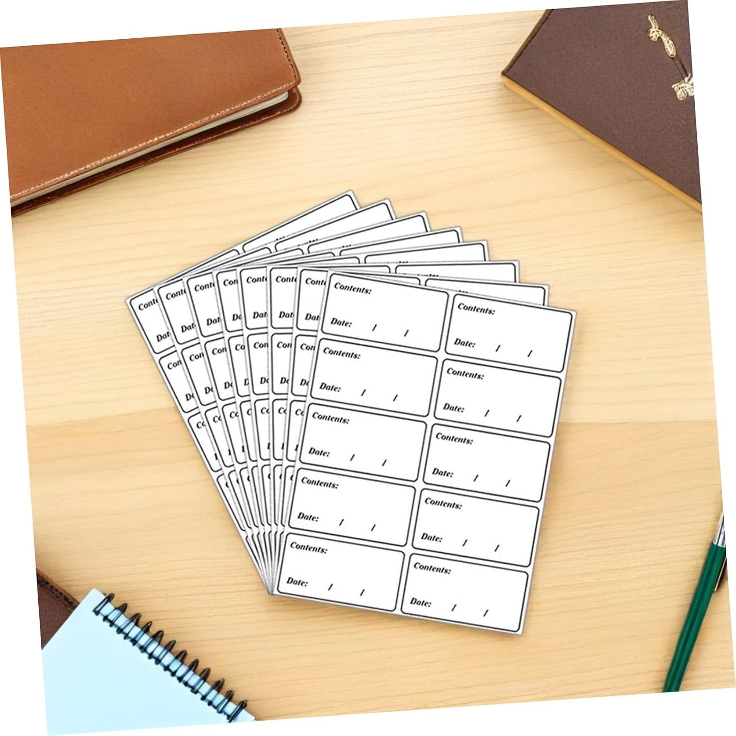 Kichvoe Waterproof Food Date Stickers and Freezer Labels 400pcs Removable PVC Food Storage Labels for Refrigerator and Kitchen Organization for Meal Prep and Restaurant Use