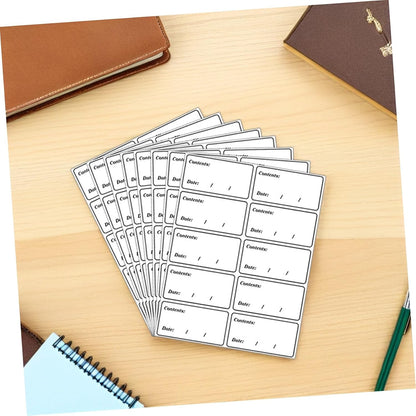 Kichvoe Waterproof Food Date Stickers and Freezer Labels 400pcs Removable PVC Food Storage Labels for Refrigerator and Kitchen Organization for Meal Prep and Restaurant Use