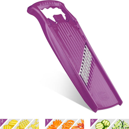 Börner by Reston Lloyd Wave-Waffle Power Line • Crinkle Cut/Spirelli Vegetable Slicer • Slicer for Wave Waffle Cut Style • Multiple Thickness Options • Made in Germany, Orange