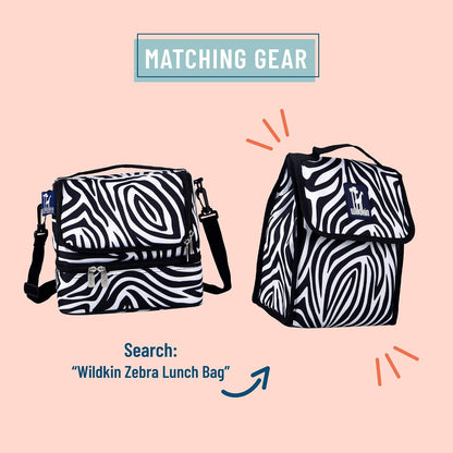 Wildkin Kids Two Compartment Insulated Lunch Bag – Keeps Food Hot or Cold, Easy-Clean Lining, Leak-Resistant & BPA-Free – Boys & Girls, Ideal for School, Travel & Daycare – Jurassic Dinosaurs