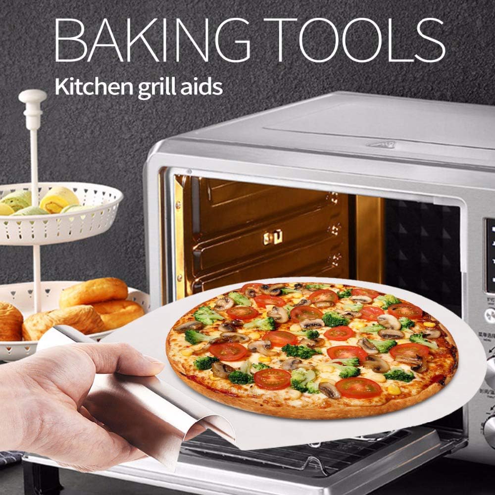 Stainless Steel Cake Baking Tools - Cake Lifter Shovel & Tray for Baking Pizza, Bread, Pie
