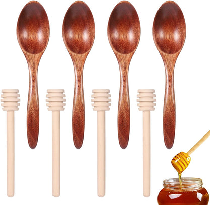 DOPENSPI Honey Dipper Sticks Honey Spoon, Honeys Mixing Stirrer and Spoon