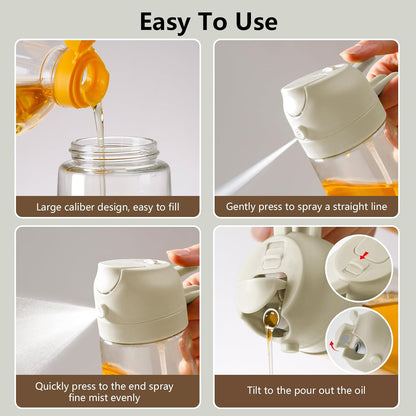 SWEET VIEW Olive Oil Sprayer for Cooking 16oz/470ml