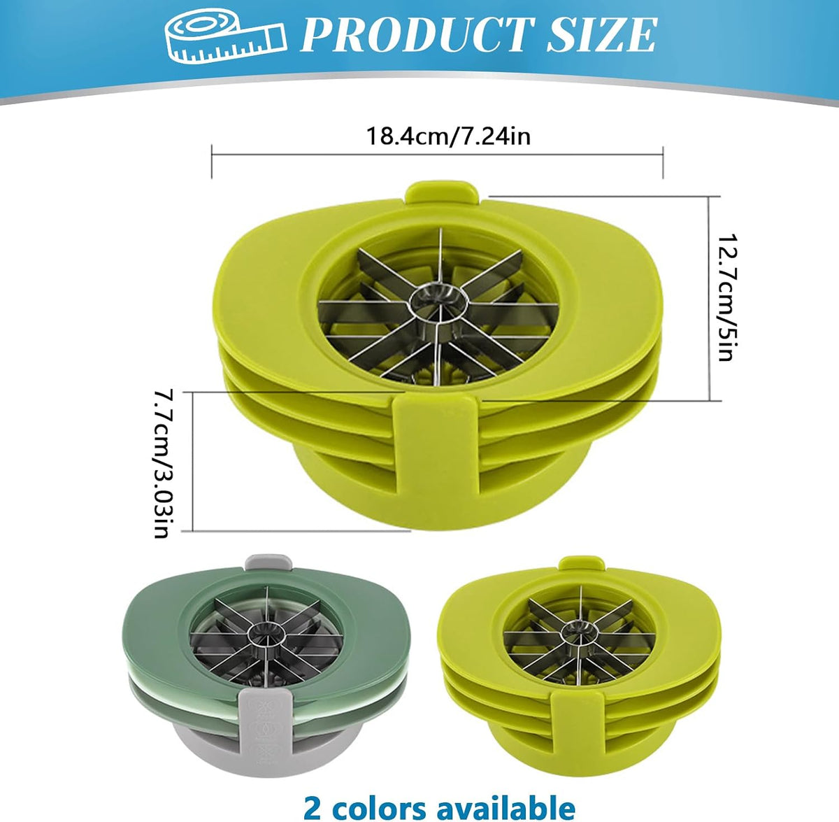 4 in 1 Fruit Cutter Slicer, Yellow Mango Apple Tomato Corer Slicer