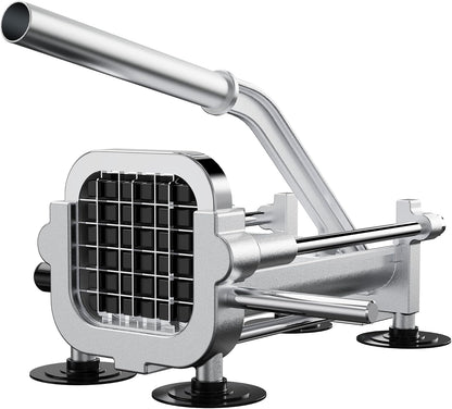 Eascandy French Fry Cutter, Heavy Duty Potato Slicer, Stainless Steel Potato Chopper Set with 1/2 and 3/8 Inch Blades for Sweet Potato, Carrot, Yam, Cucumbers.