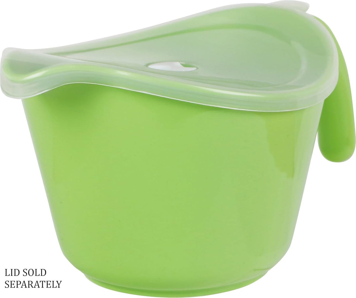 Reston Lloyd Batter Mixing Bowl with Pour Spout, 2 Quart, Heavy Duty BPA-Free Plastic - Microwave & Dishwasher Safe, Non-Slip Base, Ergonomic Space Saving Detachable Handle