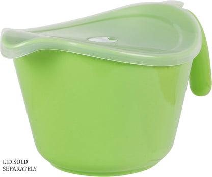 Reston Lloyd Batter Mixing Bowl with Pour Spout, 2 Quart, Heavy Duty BPA-Free Plastic - Microwave & Dishwasher Safe, Non-Slip Base, Ergonomic Space Saving Detachable Handle