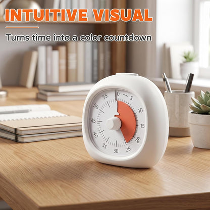 Visual Mechanical Timer, 60-Minute Wind Up Kitchen & Classroom Timer