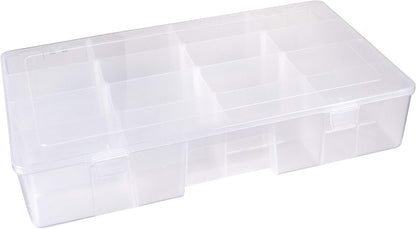 ArtBin Large Solutions Box Clear Art & Craft Organizer with Dividers - Plastic Storage Case for Convenient and Versatile Storage - Ideal for Various Craft Supplies